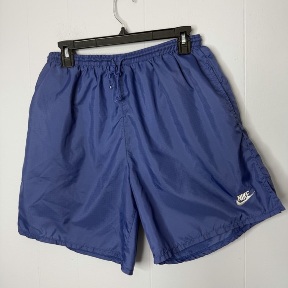 Nike Other - Vintage 90's Nike Swoosh Swim Trunks Mens Extra Large Blue Lined Shorts